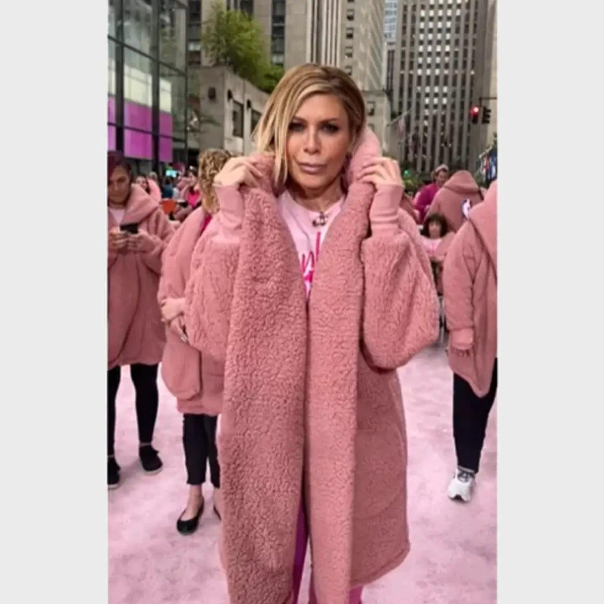 2024TodayShowJillMartinPinkSherpaNBAJacket-Copy