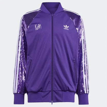 KoRnxAdidasSequinPurpleTracksuit