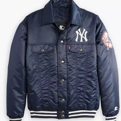 NewYorkYankeesBaseballTeamLevisxStarterNavyJacket