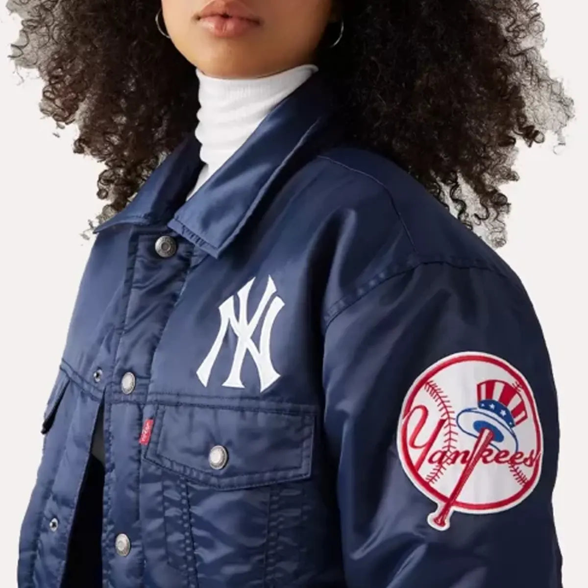 NewYorkYankeesBaseballTeamLevisxStarterSatinJacket