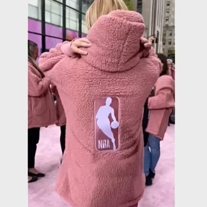 TodayShowJillMartinPinkSherpa2024Jacket