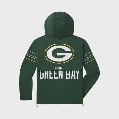 UnisexGreenBayPackersUNRLGreenHalf-ZipTrackJacket