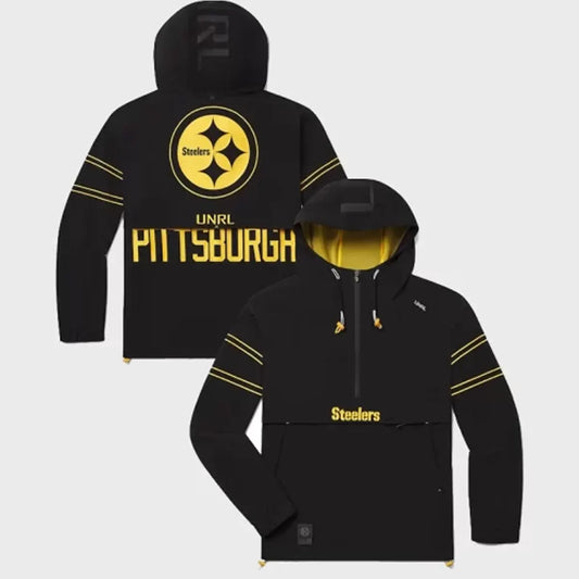 UnisexPittsburghSteelersUNRLBlackTrackJacket