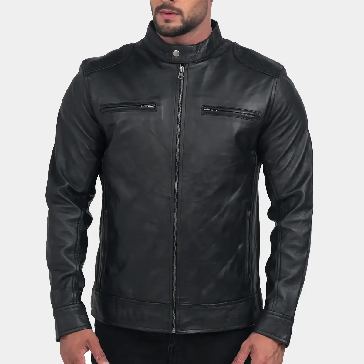 Dodge Men Motorcycle Leather jackets