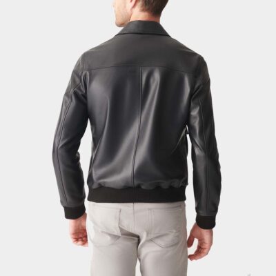 Leather Pouch Pocket Jacket Realleathersjacket