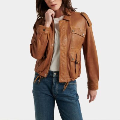 Women Brown Leather Jacket Realleathersjacket