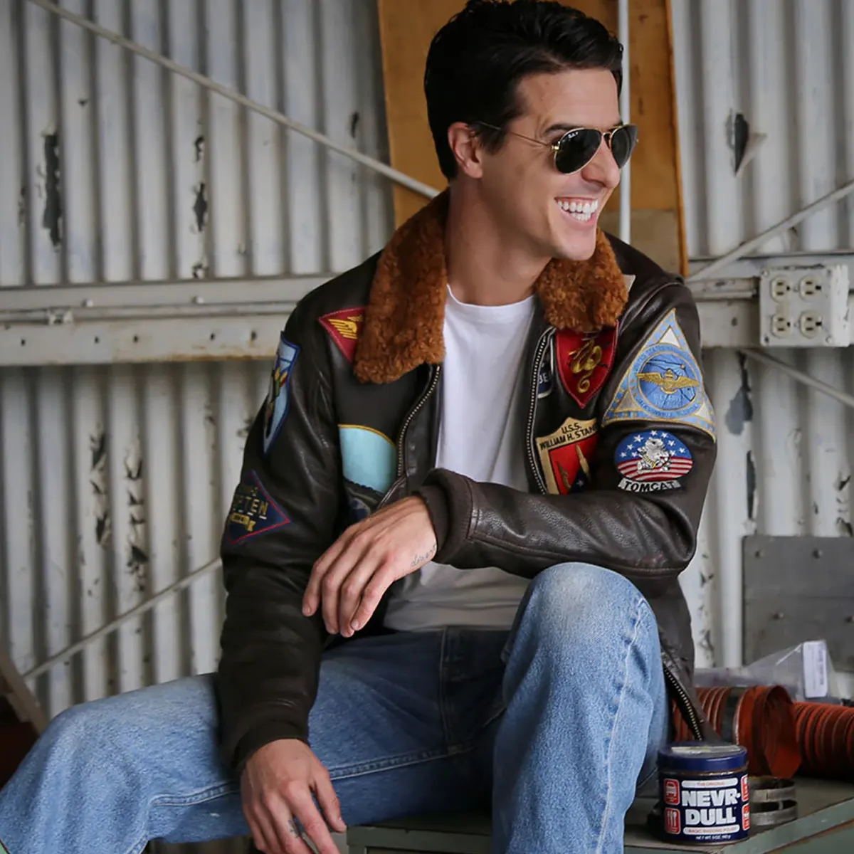 Men’s Top Gun Tom Cruise Genuine Leather Jacket