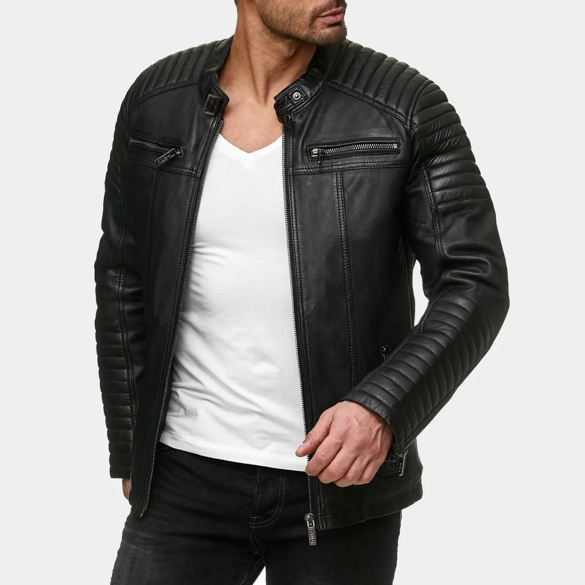 men’s biker jacket – transitional jacket