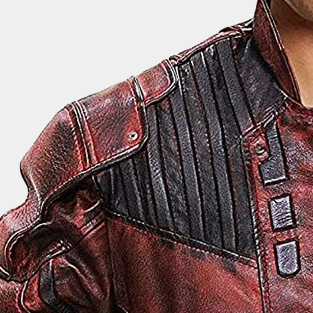 Chris Pratt Peter Maroon Leather Jackets