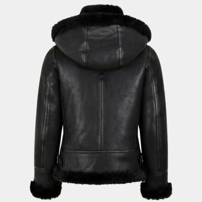Hooded Classic Shearling 2 1 Realleathersjacket