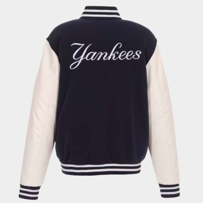 New York Yankees Navy Fleece Jacket World Series Realleathersjacket