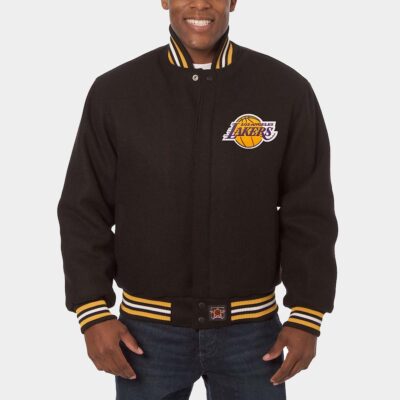 Front View of Los Angeles Lakers jacket