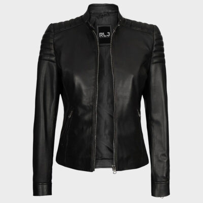 Black Vegan Leather Jacket Women