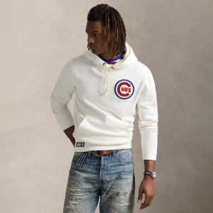 Chicago Cubs Polo Ralph Lauren White Fleece Hoodie