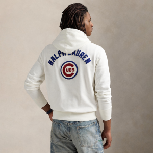 Chicago Cubs Polo Ralph Lauren White Fleece Hoodie