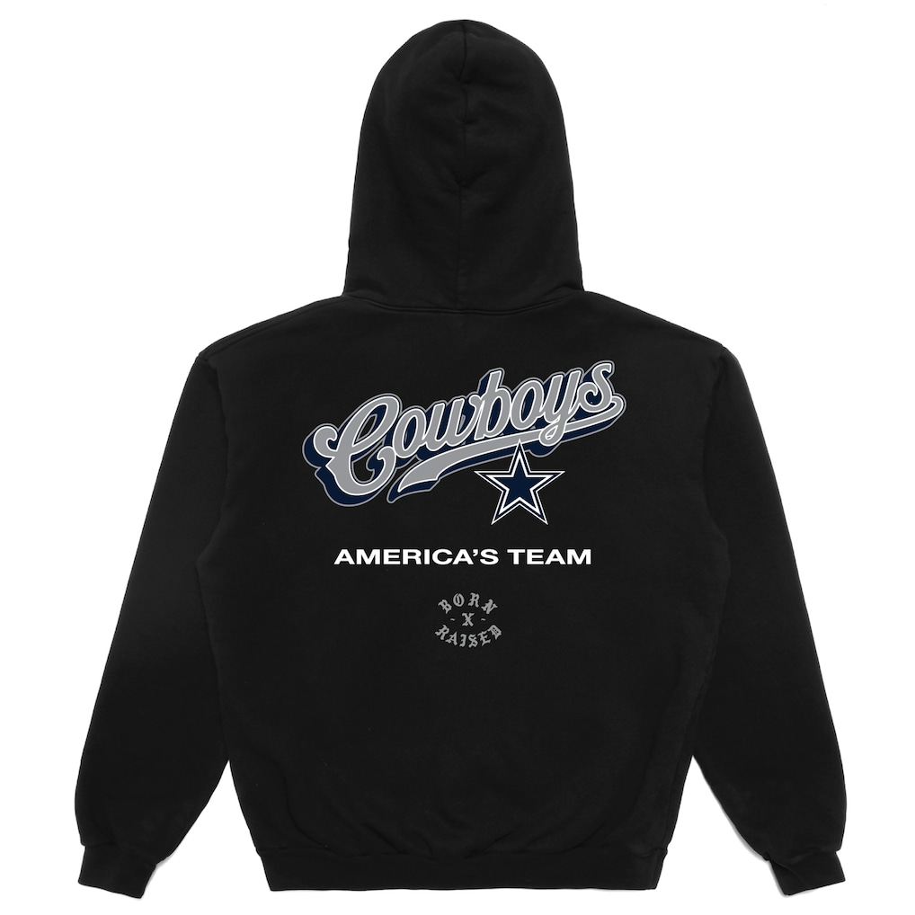 Dallas Cowboys Born x Raised Black Pro Script Hoodie