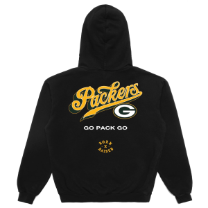 Green Bay Packers Born x Raised Black Pro Script Hoodie