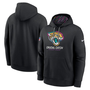 Men's Jacksonville Jaguars 2024 Crucial Catch Club Pullover Hoodie