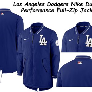 Los Angeles Dodgers Nike Dugout Performance Full-Zip Jackets - Real lethers Jacket