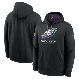 Men's Philadelphia Eagles 2024 Crucial Catch Club Pullover Hoodie
