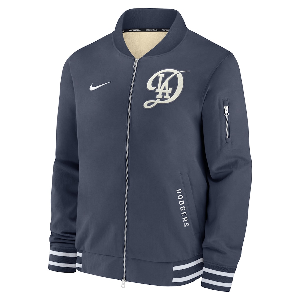 Dodgers Navy City Connect Bomber Jacket