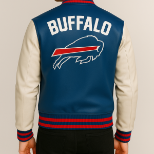 Buffalo Bills Leather Varsity Jacket