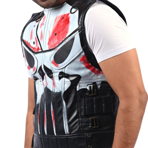 The Punisher Season 2 Jon Bernthal Black Leather Vest
