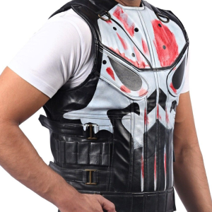 The Punisher Season 2 Jon Bernthal Black Leather Vest