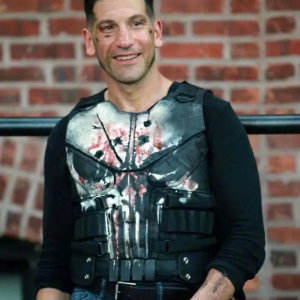 The Punisher Season 2 Jon Bernthal Black Leather Vest