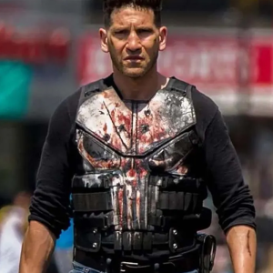 The Punisher Season 2 Jon Bernthal Black Leather Vest