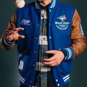 Toronto Blue Jays Letterman Varsity Leather Jacket