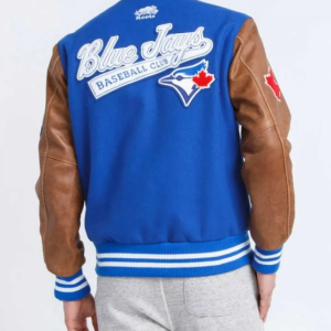 Toronto Blue Jays Letterman Varsity Leather Jacket