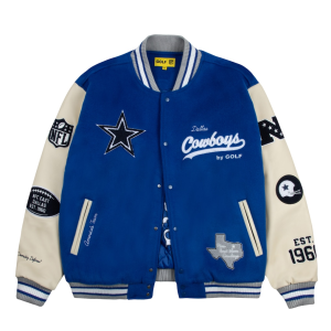 Men's Dallas Cowboys GOLF WANG Letterman Jacket