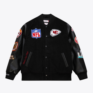 Men’s Kansas City Chiefs Blackout Varsity Jacket