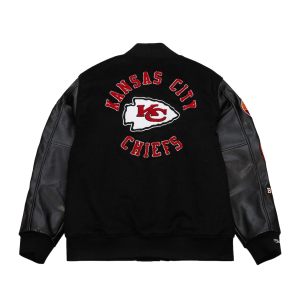 Men’s Kansas City Chiefs Blackout Varsity Jacket