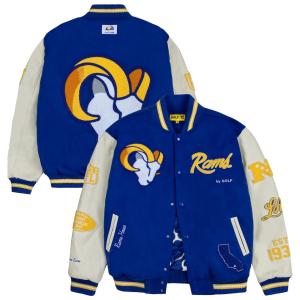 Men’s Los Angeles Rams GOLF WANG Letterman Jacket