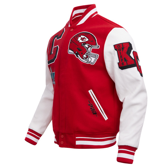 Men’s Kansas City Chiefs Red Varsity Wool Jacket