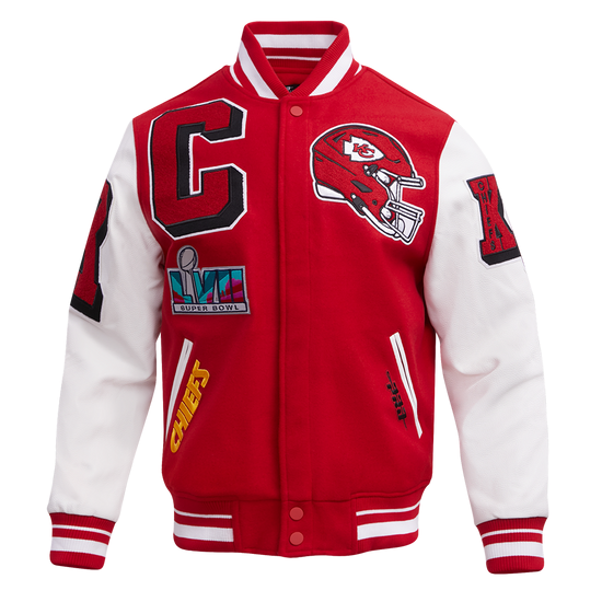 Men’s Kansas City Chiefs Red Varsity Wool Jacket