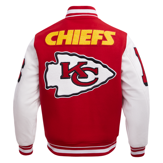 Men’s Kansas City Chiefs Red Varsity Wool Jacket