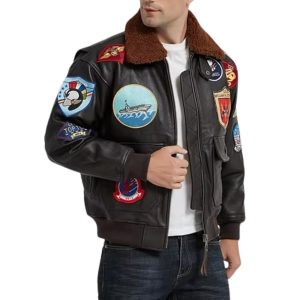 Mens Top Aviator USAAF Pilot Flying Jacket