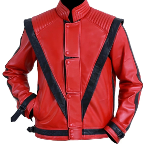 Michael Jackson Thriller MJ Red Leather Jacket