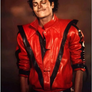 Michael Jackson Thriller MJ Red Leather Jacket