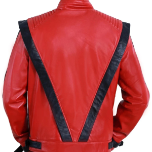 Michael Jackson Thriller MJ Red Leather Jacket