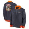 Men’s San Diego Padres Nike Black & Orange 2026 City Connect Authentic Collection Relaxed Full-Zip Bomber Jacket