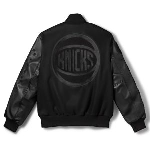 New York Knicks Nike x Settlemiers NBA Finals 2026 Black Bomber Jacket