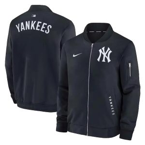 New York Yankees Collection Dugout Relaxed Full-Zip Bomber Jackets