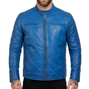 mens-cafe-racer-blue-leather-jacket
