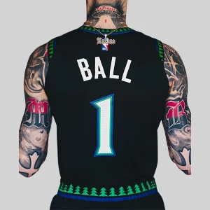 Black Lamelo Ball Jersey Timberwolves