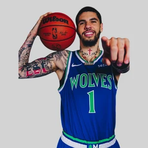 Blue Lamelo Ball Jersey Number Timberwolves