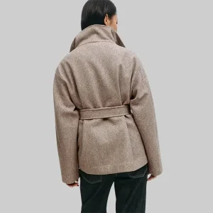 Beige-Gina-Tricot-High-Neck-Short-Jacket.